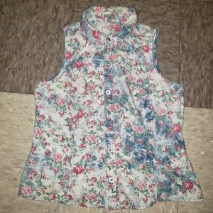 Floral Sleveless Top (Small)